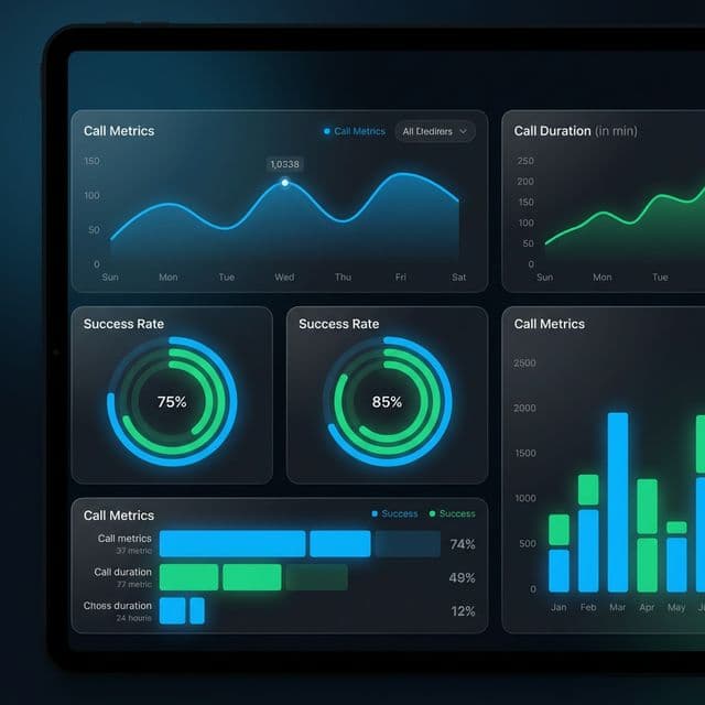 Real-time call analytics dashboard