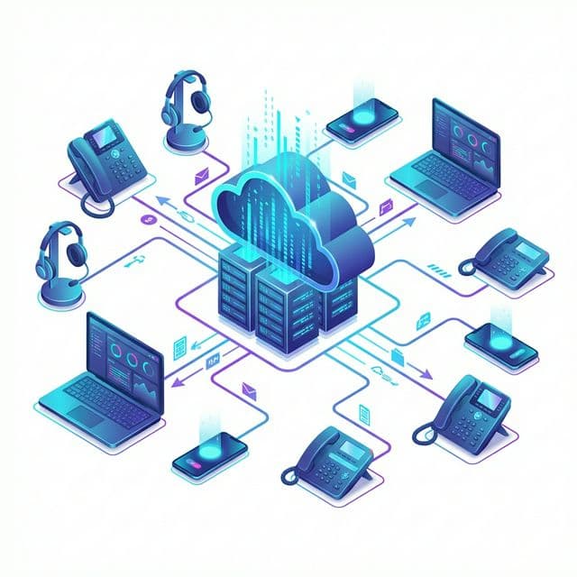 Cloud telephony infrastructure - connected devices